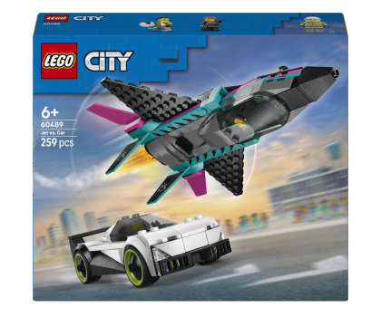 Klocki LEGO® LEGO CITY 60489 Odrzutowiec kontra samochód